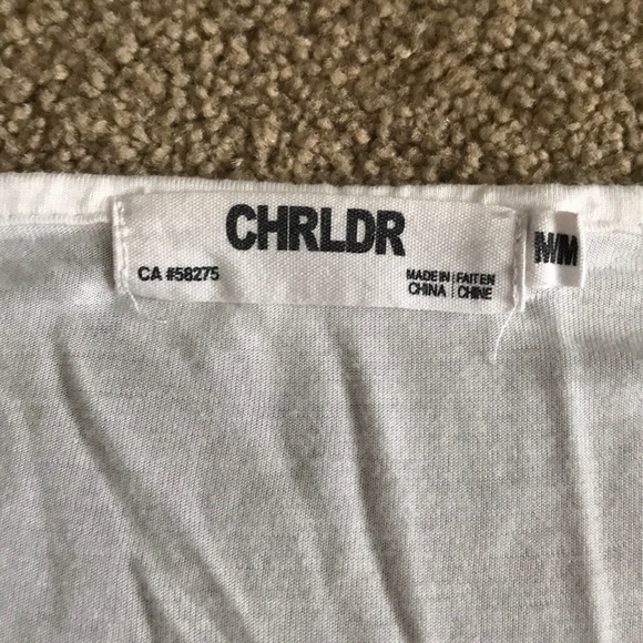 Chrldr Light White Graphic Tee Summer - Picture 3 of 3